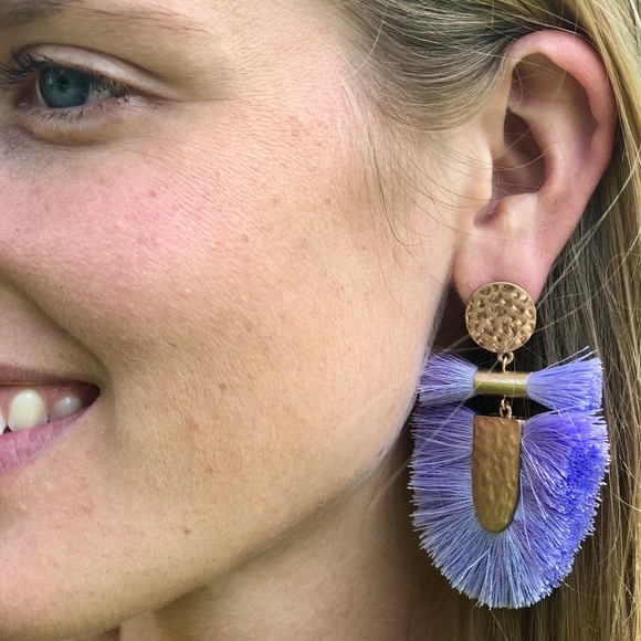 Jewelry - NEW Lavender Purple Tassel Earrings